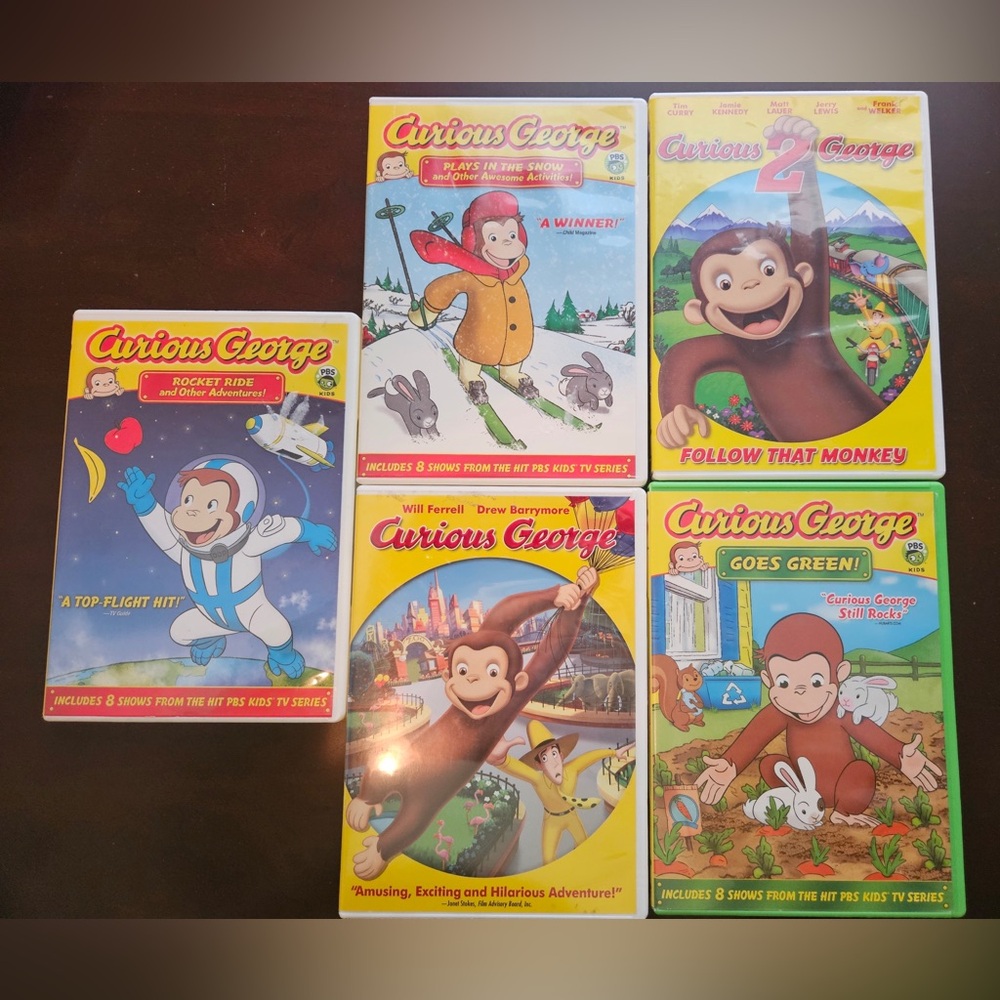 5 Curious George DVD